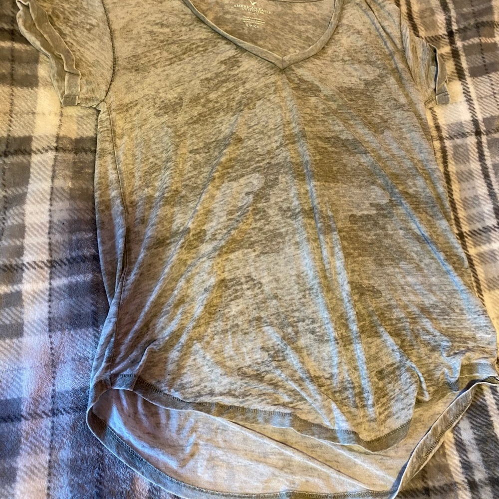American Eagle Outfitters Flowy Camo Top